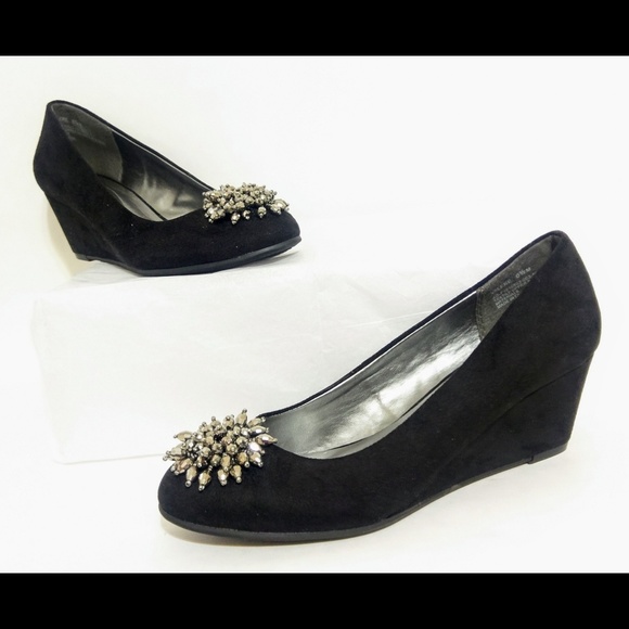 Andrew Geller Shoes - 🔥Andrew Geller | Black Suede Wedge Pumps EUC